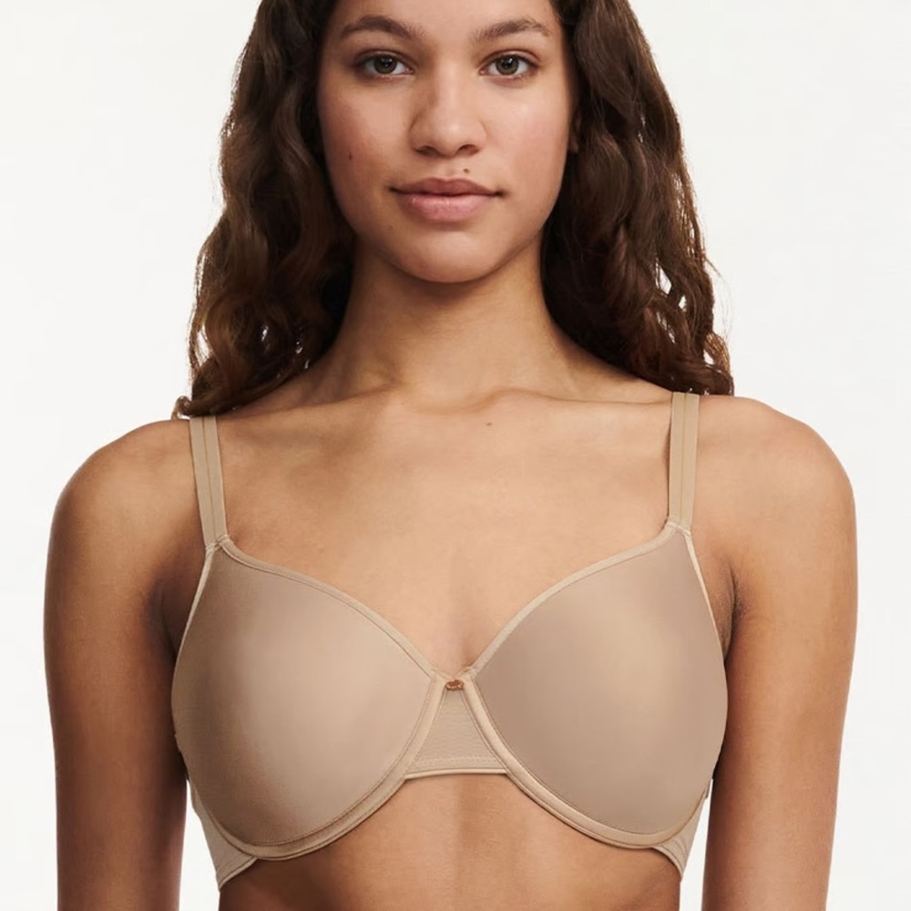 Chantelle C Essential Full Coverage Smooth Bra Nude Sand 40F NWT